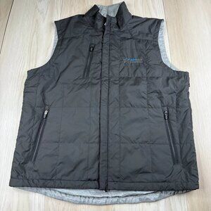 Zero Restriction Tour Series Mens Gray Newstar Financial Puffer Vest Size Large